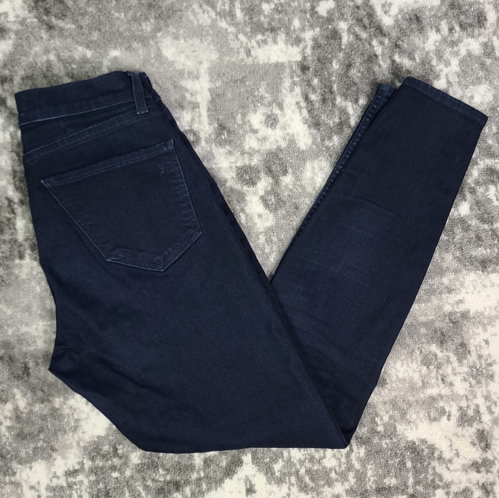 Yummie Mid Rise Skinny Dark Ankle Regular Stretch Luxury